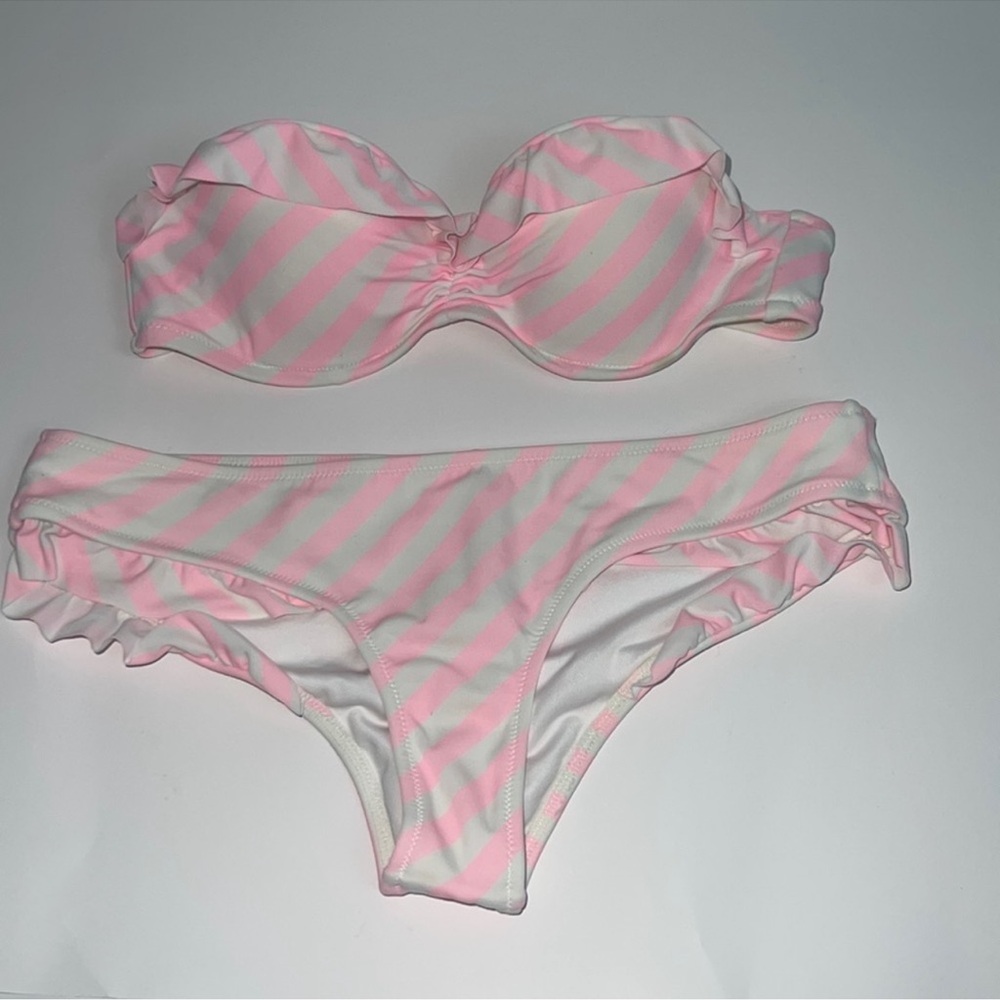 Victoria's Secret Pink and White Bikini
